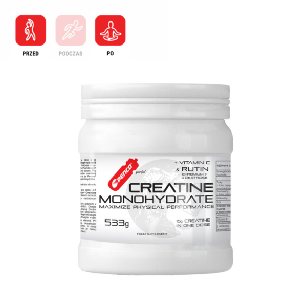 CREATINE MONOHYDRATE 533g monohydrat wspomagający wchłanianie kreatyny